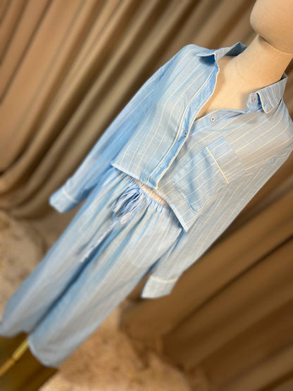 Памучна пижама PIJAMA PARTY BLUE