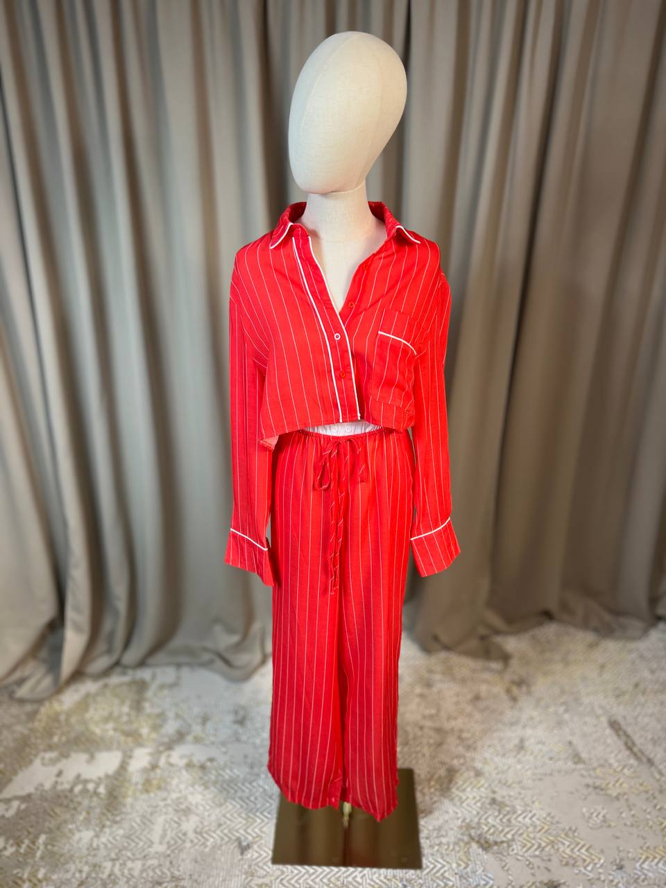 Памучна пижама PIJAMA PARTY RED