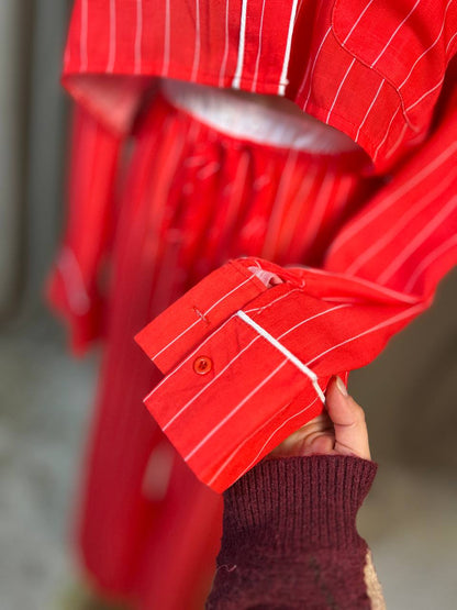 Памучна пижама PIJAMA PARTY RED