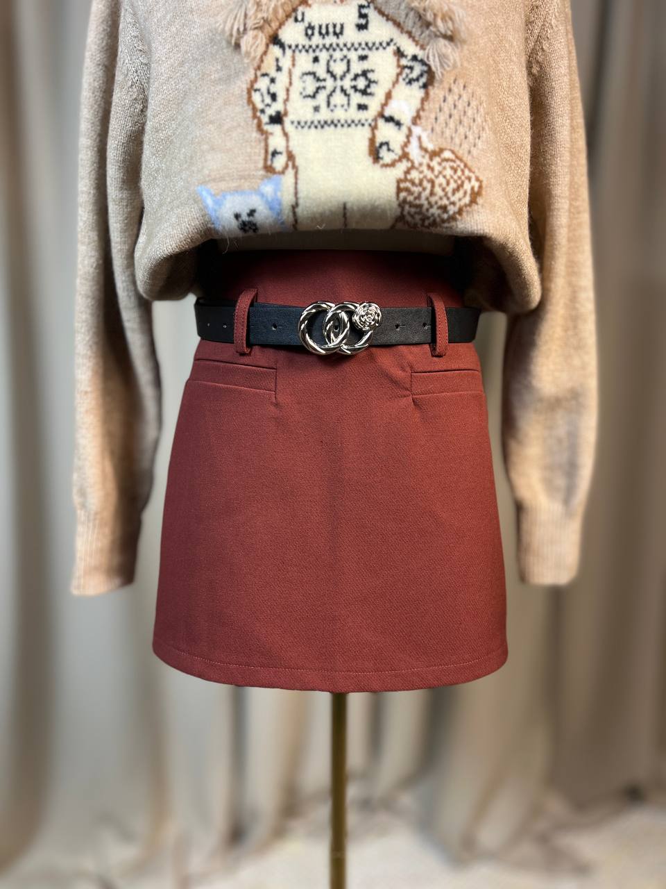 Пола-панталон BURGUNDY