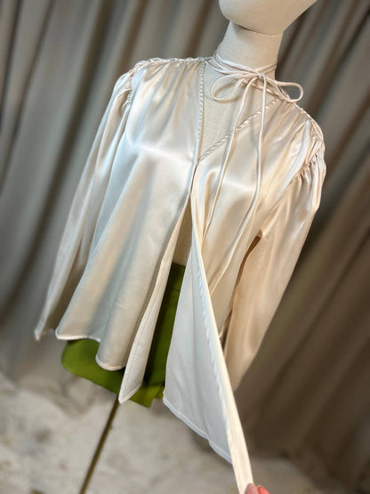 Сатенена риза с връзки LOLA