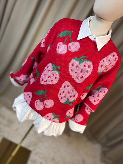 Пуловер с ягодки FRUITY