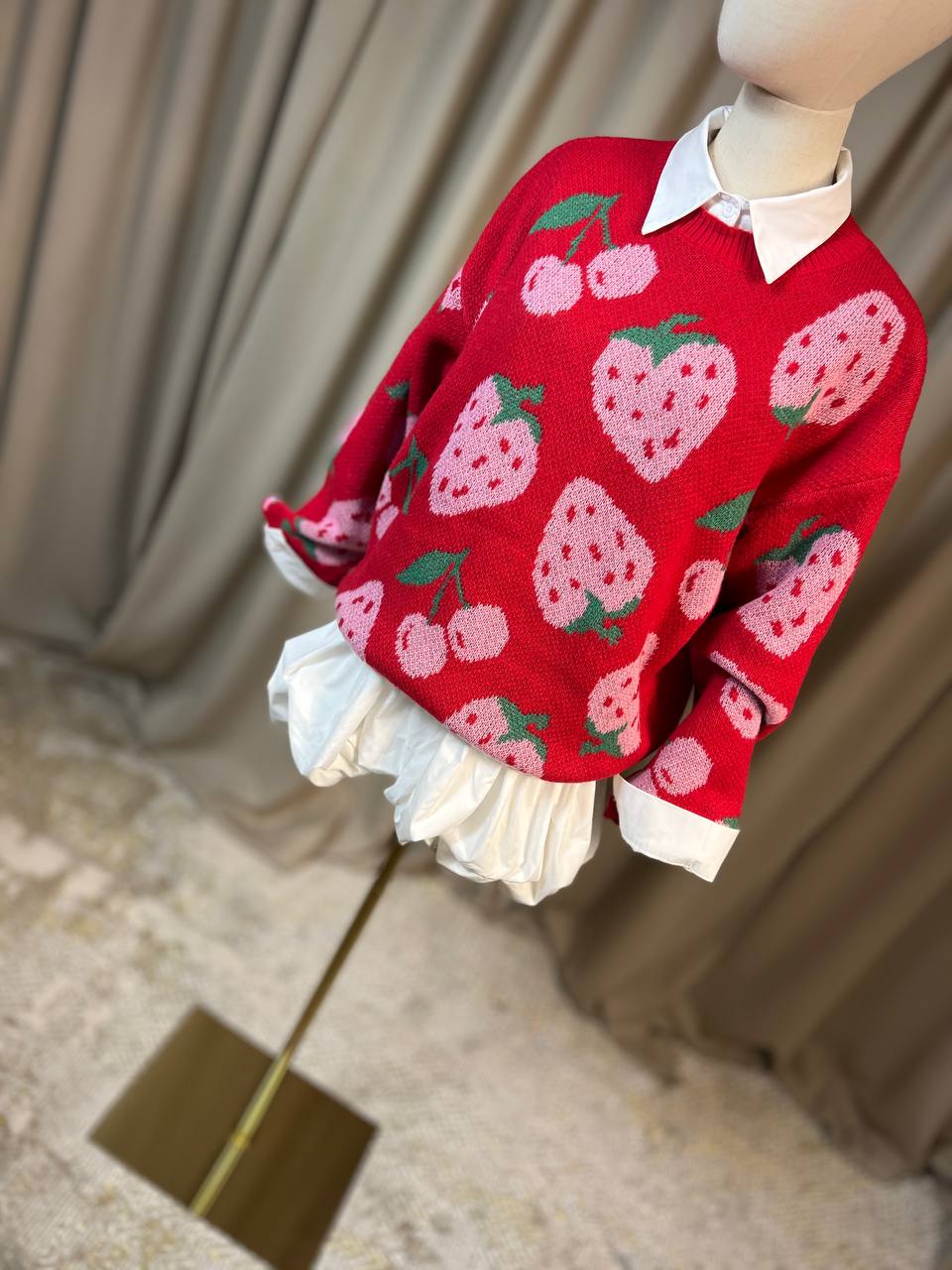 Пуловер с ягодки FRUITY
