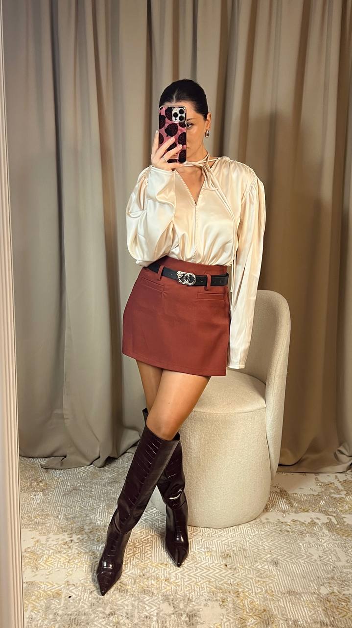 Пола-панталон BURGUNDY