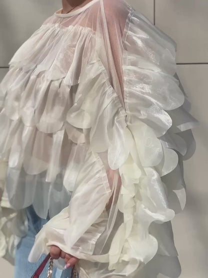 Cămașă ANGEL WINGS ALBĂ