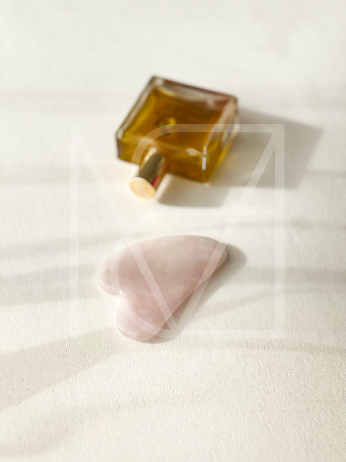 Гуа Ша камък от естествен розов кварц